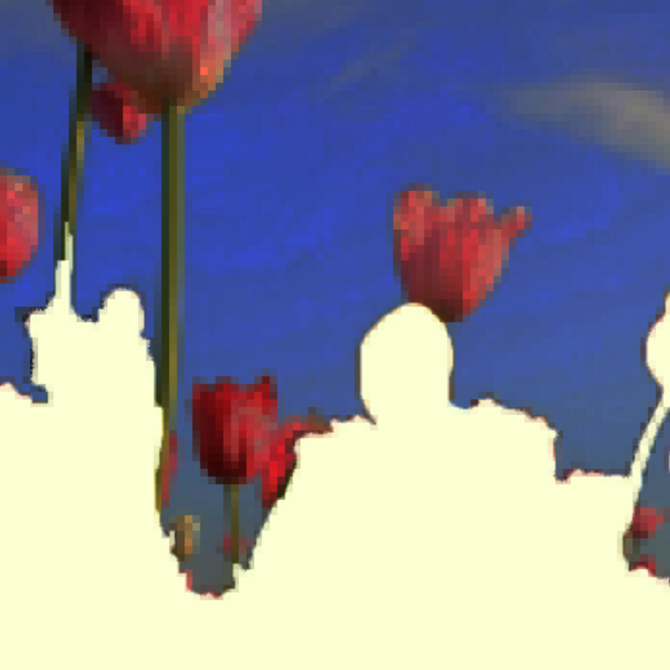 Image from Stone Soup event from 2023 Desert Biennial Project. Features bright orange diamond sign with black lettering spelling out Desert Biennial Project behind a sign made from dimensional lumber with Stone Soup painted in red on front of sign.